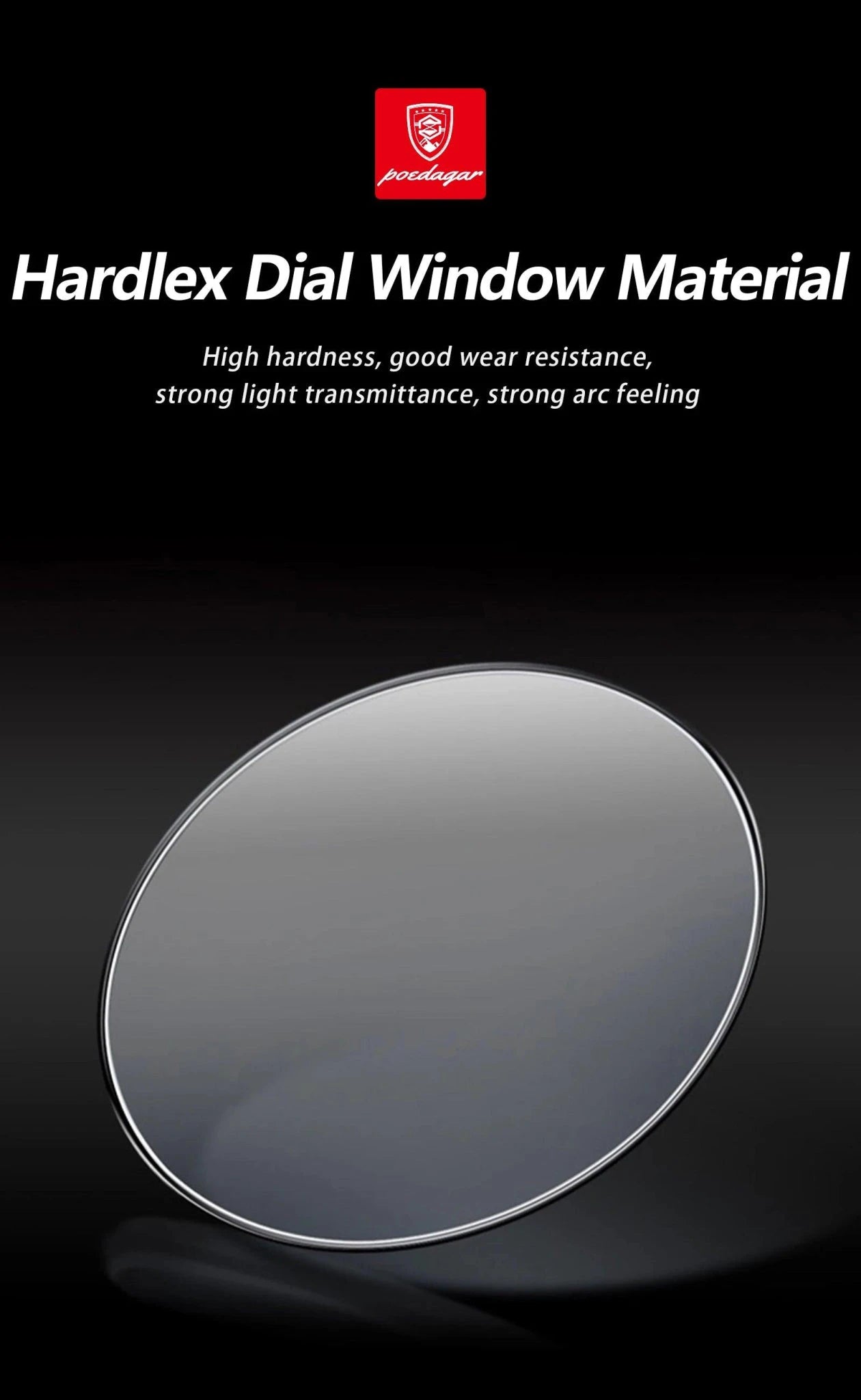 Mandotos POEDAGAR luxury men's chronograph watch with stainless steel case, luminous dial, waterproof design, and sporty style.