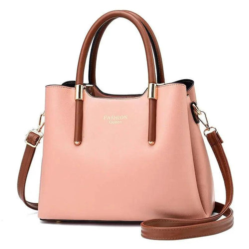 Mandotos large shoulder bag with multiple compartments, stylish messenger and handbag in black leather.