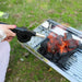 Mandotos portable BBQ blower with ergonomic handle and adjustable airflow for easy outdoor grilling.