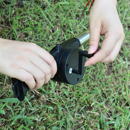 Mandotos portable BBQ blower with ergonomic handle and airflow control for easy ignition and grilling.