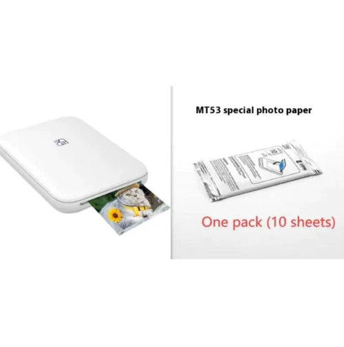 Mandotos portable Bluetooth photo printer for on-the-go printing, compact device with paper output and wireless connectivity.