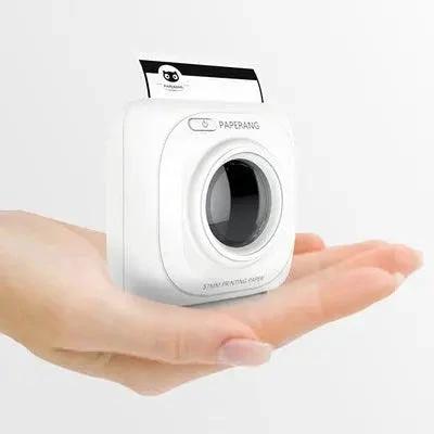 MANDOTOS portable Bluetooth thermal photo printer, compact mini mobile printer with thermal printing technology for on-the-go photos.