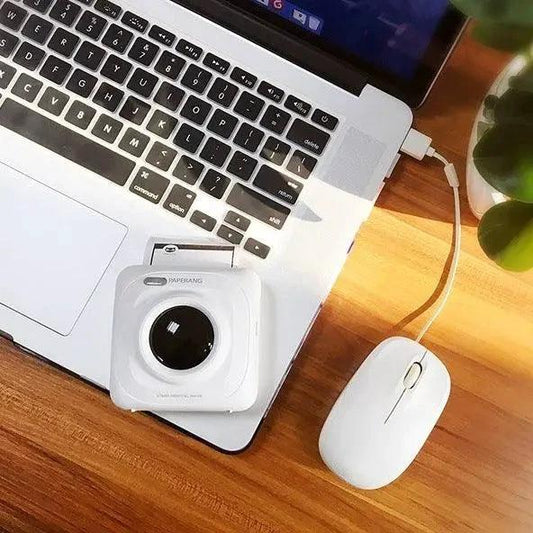 Mandotos portable Bluetooth thermal photo printer, compact mini mobile printer for instant photo printing on the go