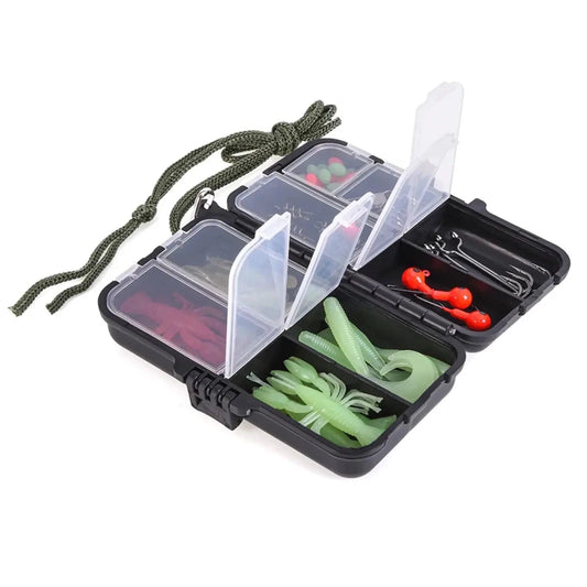 Mandotos Portable Fishing Pro Rod Kit with multiple rods and tackle for anglers, compact and lightweight fishing gear set.