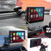 MANDOTOS portable IPS car smart screen displaying wireless projection with CarPlay and Android Auto connectivity.