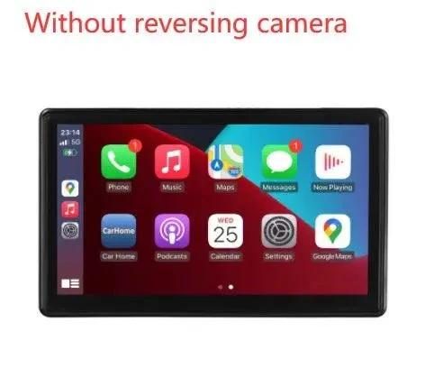 Mandotos portable IPS car smart screen displaying wireless projection with CarPlay and Android Auto connectivity.