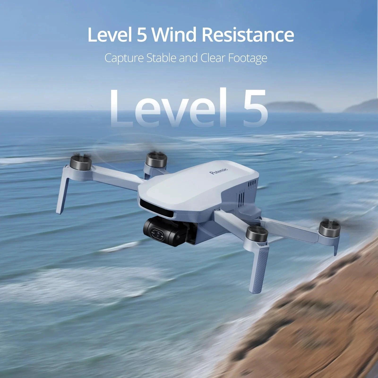 Mandotos Potensic C0 Mini Drone with 3-axis gimbal, 4K camera, GPS, brushless motors, RC quadcopter for travel and gifts