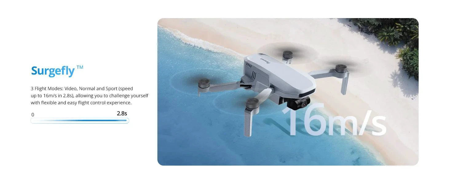 Mandotos Potensic C0 Mini Drone with 3-axis gimbal, 4K camera, GPS, brushless motor, compact quadcopter for travel and photography.