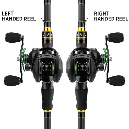 Mandotos Precision Bait Caster fishing reel with ergonomic handle and metal construction for smooth casting and durability.