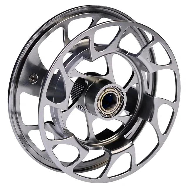 Mandotos Precision Fly Caster Reel with durable metal construction and ergonomic handle for smooth casting.