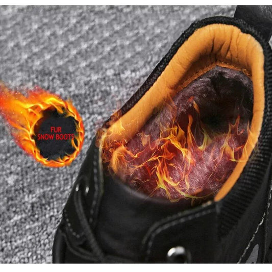 Mandotos premium microfiber leather boots featuring a sleek design, rounded toe, and stylish ankle-high silhouette.