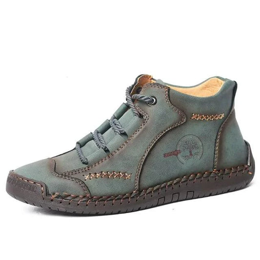 Mandotos premium microfiber leather boots featuring stylish design and durable construction, perfect for versatile everyday wear.