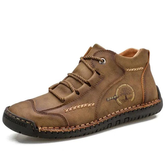Mandotos premium microfiber leather boots with sleek design and durable construction, shown on a clean white background.