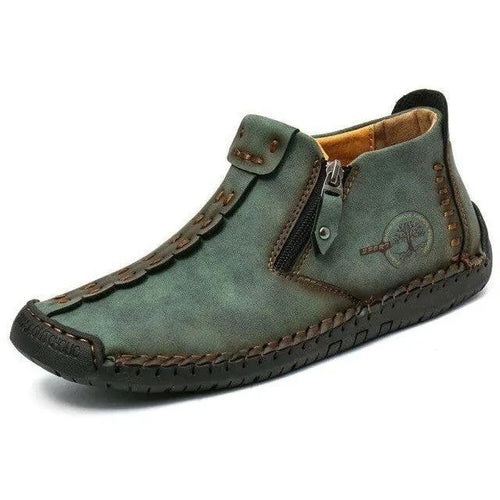 Mandotos premium microfiber leather boots with stylish design and sturdy sole, perfect for casual or formal wear.