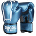 Mandotos Pro Punch adult boxing gloves in black with red accents, padded for training and sparring, shown from a side angle.