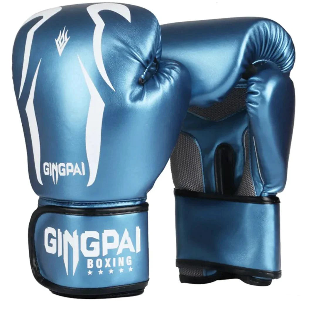 Mandotos Pro Punch adult gloves in black with padded wrist support, designed for boxing and martial arts training.