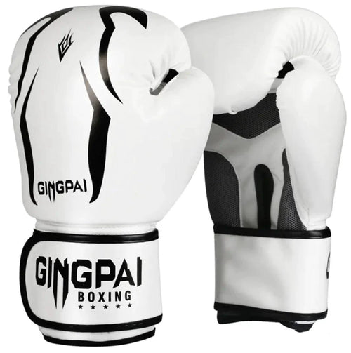 Mandotos Pro Punch adult boxing gloves in black with red accents, designed for training and sparring.