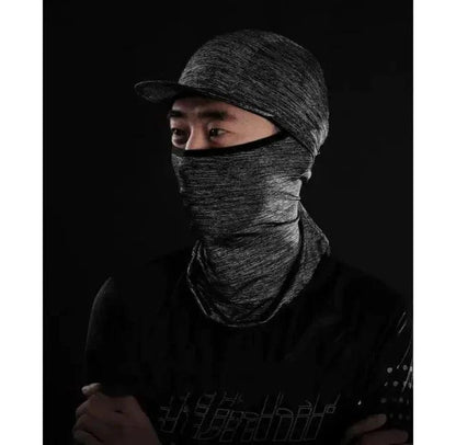 Mandotos protection hood, lightweight fabric cover for head and neck, designed for safety and comfort.