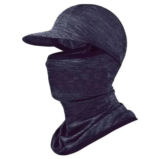 Mandotos Protection Hood showing a lightweight, breathable protective head covering with adjustable straps.
