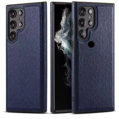 Mandotos PU leather phone case with slim design and precise cutouts for easy access to buttons and ports.