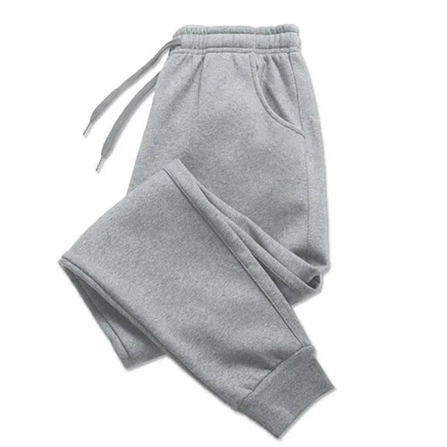 Mandotos PUAIA print men's jogger pants in solid color, suitable for autumn/winter, sporty, loose fit streetwear trousers.