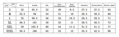 Mandotos PUAIA print men's sport jogging pants in solid color, loose fit, suitable for autumn and winter fitness streetwear.