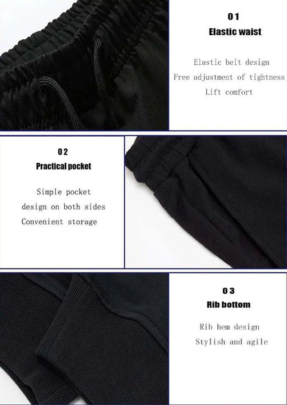 Mandotos PUAIA Print men's jogger pants in solid color, suitable for autumn/winter, featuring a loose fit and streetwear style.