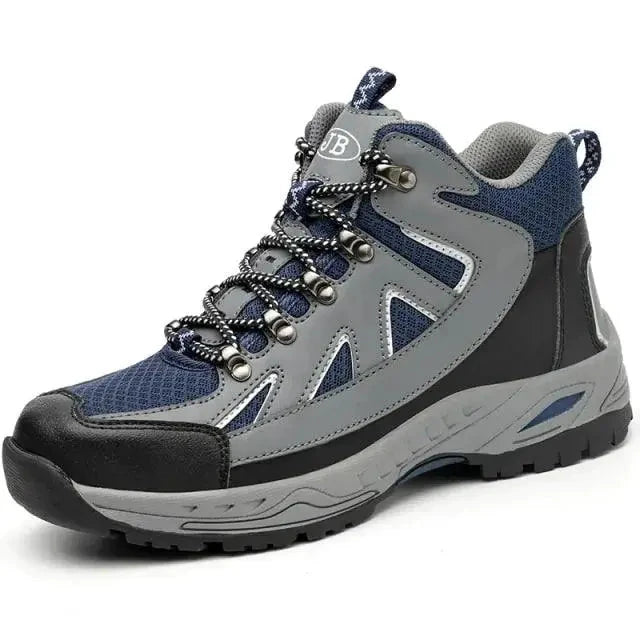 Mandotos puncture-proof work shoes with reinforced safety soles and sturdy design for industrial safety and protection.