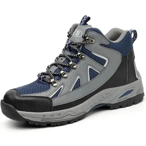 Mandotos puncture-proof work shoes with reinforced toe caps and slip-resistant soles for safety and durability.