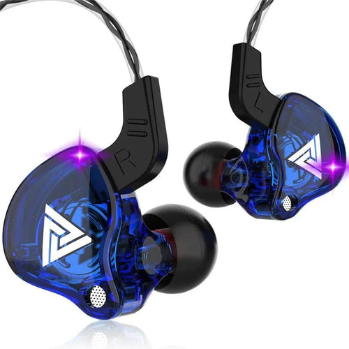 Mandotos QKZ AK6 HiFi wired earphones with copper driver and built-in microphone for clear audio and calls.