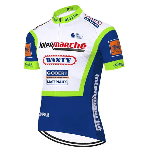 Mandotos Quick-Dry Bike Suit showing sleek, fitted design with breathable fabric and vibrant colors for cycling comfort.