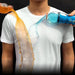 Mandotos quick-drying waterproof anti-fouling couple half-sleeve T-shirt, lightweight and suitable for outdoor activities.