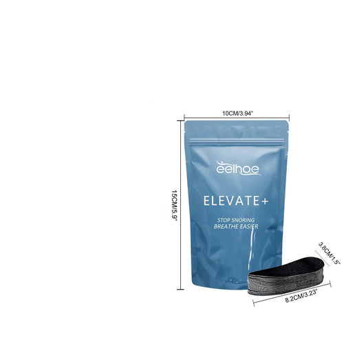 Mandotos Quiet Night Snore Patch applied to a person's nose to reduce snoring and promote better sleep.