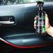 Mandotos Rapid Shine Leather Revitalizer bottle with black cap, designed to restore and enhance leather's shine and appearance.