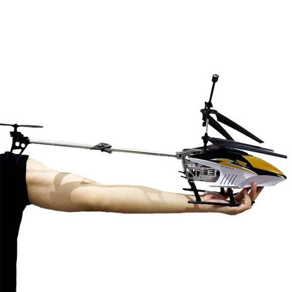 Mandotos RC helicopter, 80cm remote control aircraft with 3.5CH for kids, colorful plastic body and spinning rotor blades.