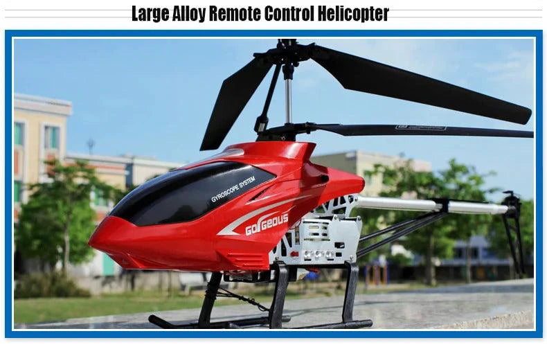 Mandotos RC helicopter, 80cm remote control aircraft with 3.5 channels for kids, flying toy with colorful design