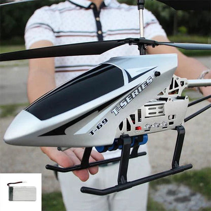 Mandotos RC helicopter, 80cm remote control aircraft for kids, 3.5-channel remote for easy flying and fun outdoor play