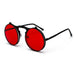 Mandotos Retro Flip Steampunk Shades with tinted lenses and vintage-inspired metal frame for a stylish, unique look.