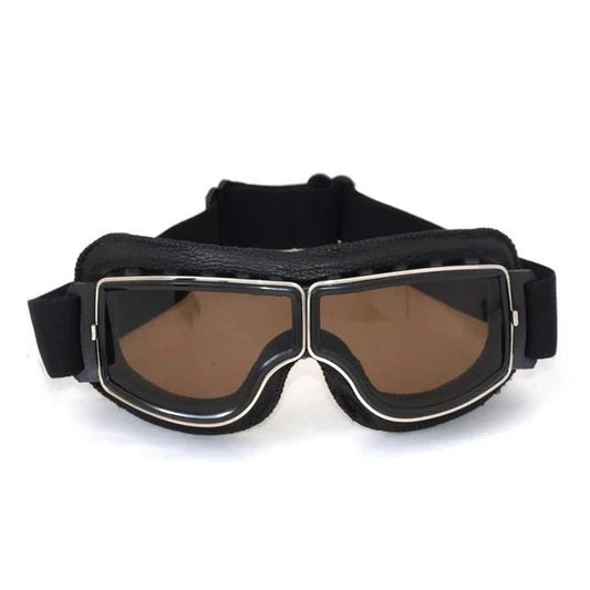 Mandotos retro windproof motorcycle glasses with tinted lenses, stylish design, and durable frame for open-road riding.