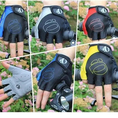 Mandotos RideGrip cycling gloves with padded palms and adjustable straps for comfortable biking.