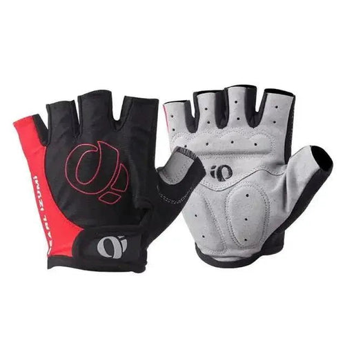 Mandotos RideGrip cycling gloves with padded palms and adjustable wrist straps, designed for comfortable biking.