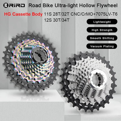 Mandotos RIRO ultra-light hollow freewheel for bicycles, showcasing its sleek design and lightweight construction.