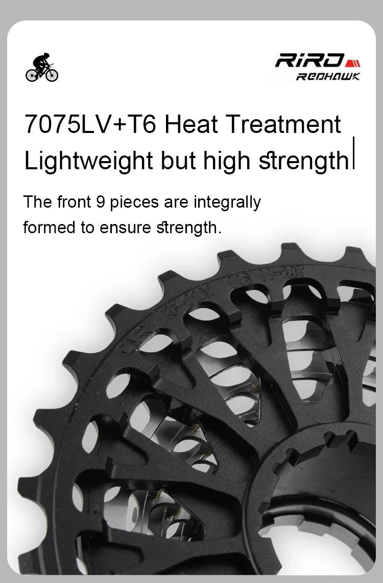 Mandotos RIRO ultra-light hollow freewheel for bicycles, showcasing its sleek design and lightweight construction.