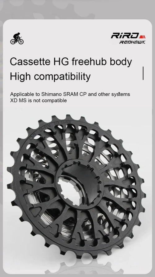 Mandotos RIRO ultra-light hollow freewheel for bicycles, showcasing its sleek design and lightweight construction for enhanced cycling performance.