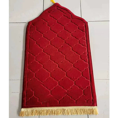 Mandotos Sacred Space Prayer Mat with intricate patterns, designed for comfort and spiritual practice.