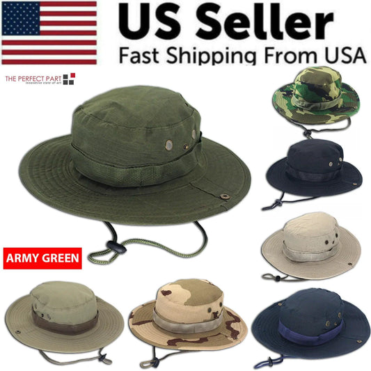 Mandotos safari camo sun hat with mesh boonie style for outdoor activities, provides sun protection and ventilation.