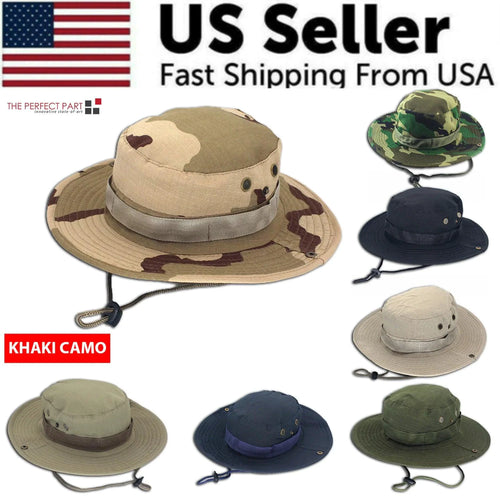 Mandotos safari camo sun hat with mesh boonie design, perfect for outdoor activities and sun protection.