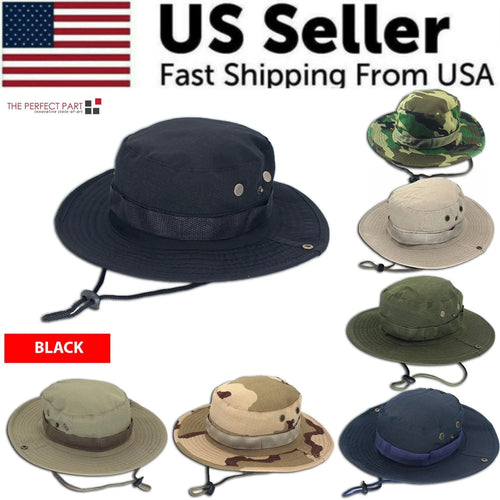 Mandotos safari camo sun hat with mesh brim, outdoor boonie style for sun protection and ventilation.