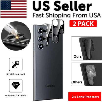 Mandotos screen protector for Samsung S23 and S22 Ultra, clear protective film covering the phone screen.