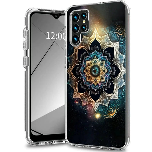 Samsung S23 Ultra Mandragora Clear Hybrid Case by MANDOTOS, showcasing transparent design with durable protection for the smartphone.
